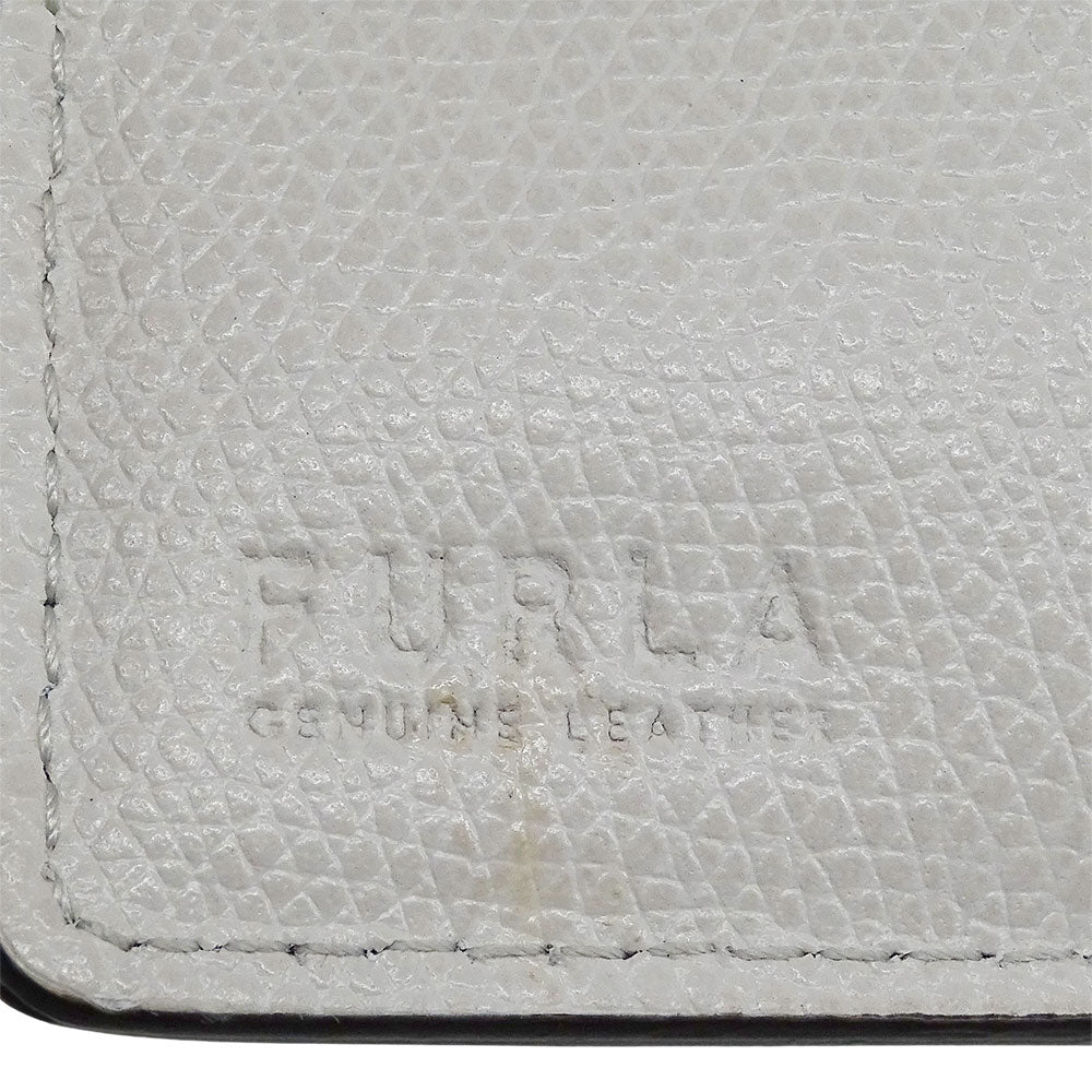 Furla フルラ 二つ折り財布 ミントブルー レザー レディース 【中古】