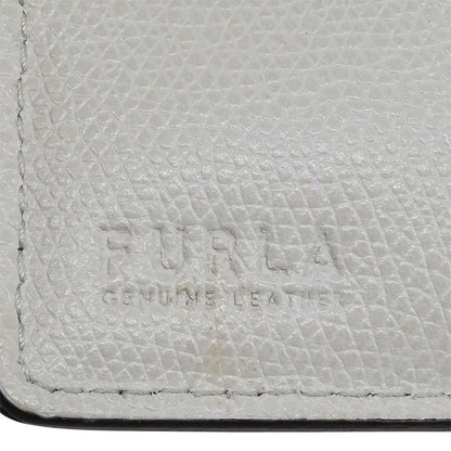 Furla フルラ 二つ折り財布 ミントブルー レザー レディース 【中古】