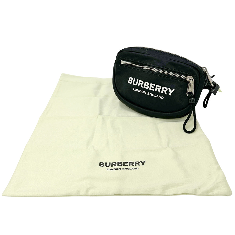 BURBERRY バーバリー ボディ・ウエストバッグ ブラック ナイロン レディース メンズ 【中古】
