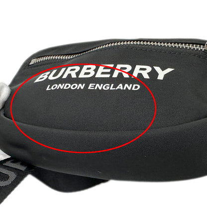 BURBERRY バーバリー ボディ・ウエストバッグ ブラック ナイロン レディース メンズ 【中古】