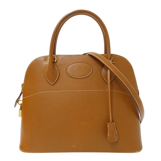 HERMES エルメス ボリード31 2wayバッグ ゴールド ブラウン ゴールド金具 クシュベル レディース □A(1997年製造)【中古】