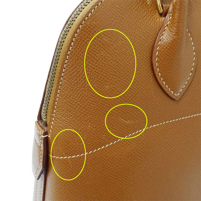 HERMES エルメス ボリード31 2wayバッグ ゴールド ブラウン ゴールド金具 クシュベル レディース □A(1997年製造)【中古】