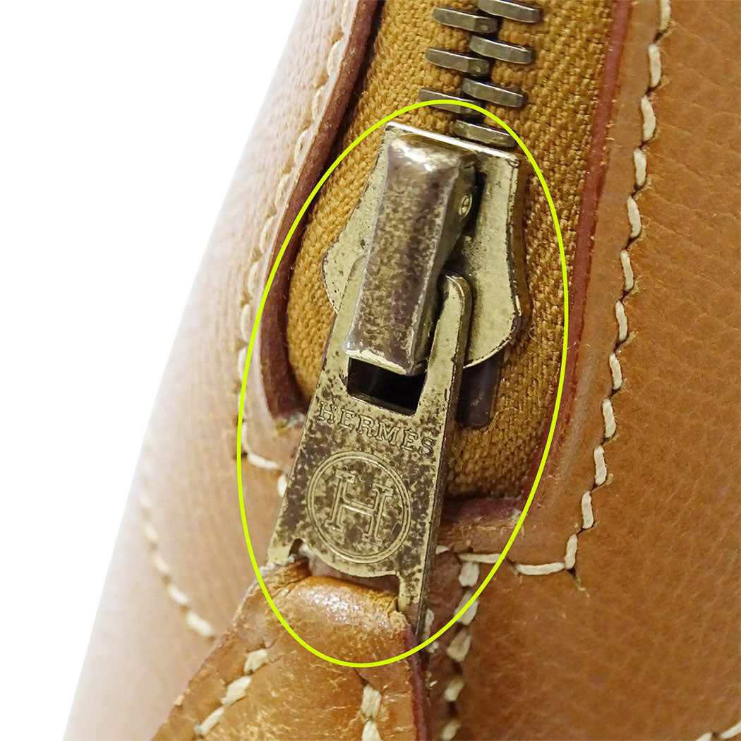HERMES エルメス ボリード31 2wayバッグ ゴールド ブラウン ゴールド金具 クシュベル レディース □A(1997年製造)【中古】