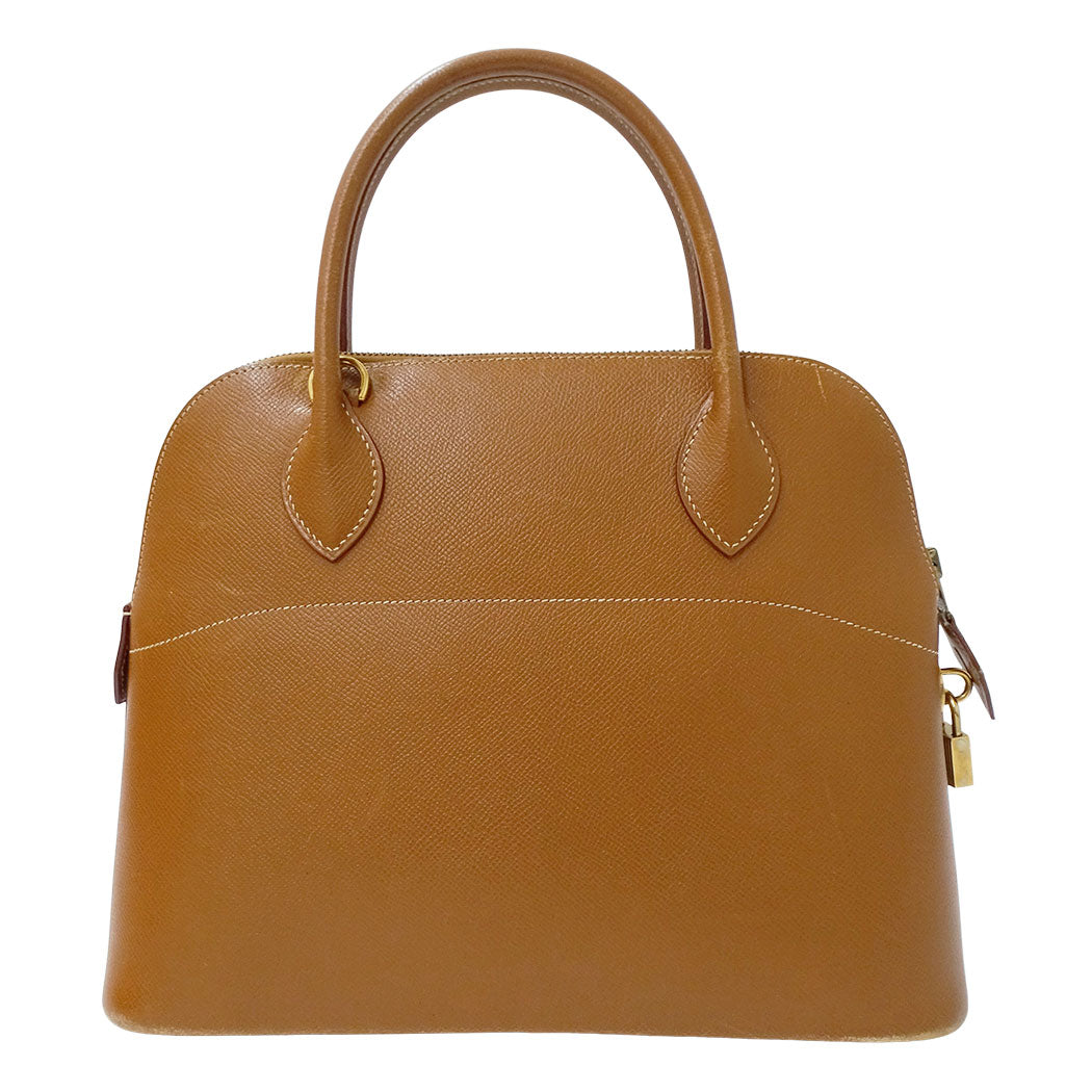 HERMES エルメス ボリード31 2wayバッグ ゴールド ブラウン ゴールド金具 クシュベル レディース □A(1997年製造)【中古】