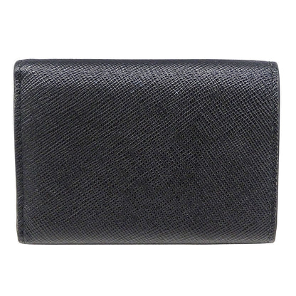 PRADA プラダ 三つ折り財布 ブラック 1MH021 レディース 【中古】