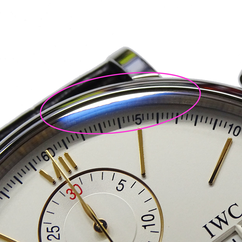 インターナショナルウォッチカンパニー IWC ポートフィノ IW391022 メンズ 腕時計 クロノグラフ 自動巻き AT ステンレス SS レザー 磨き済み 【中古】