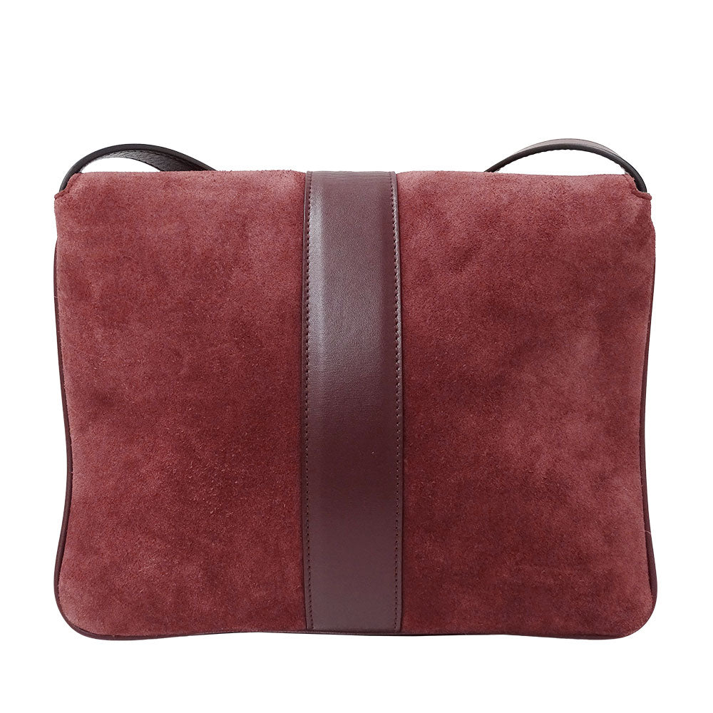 GUCCI グッチ ショルダーバッグ GGマーモント ボルドー 550126 スエード レディース 【中古】
