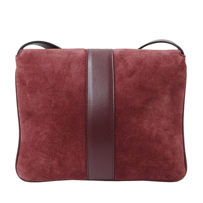 GUCCI グッチ ショルダーバッグ GGマーモント ボルドー 550126 スエード レディース 【中古】