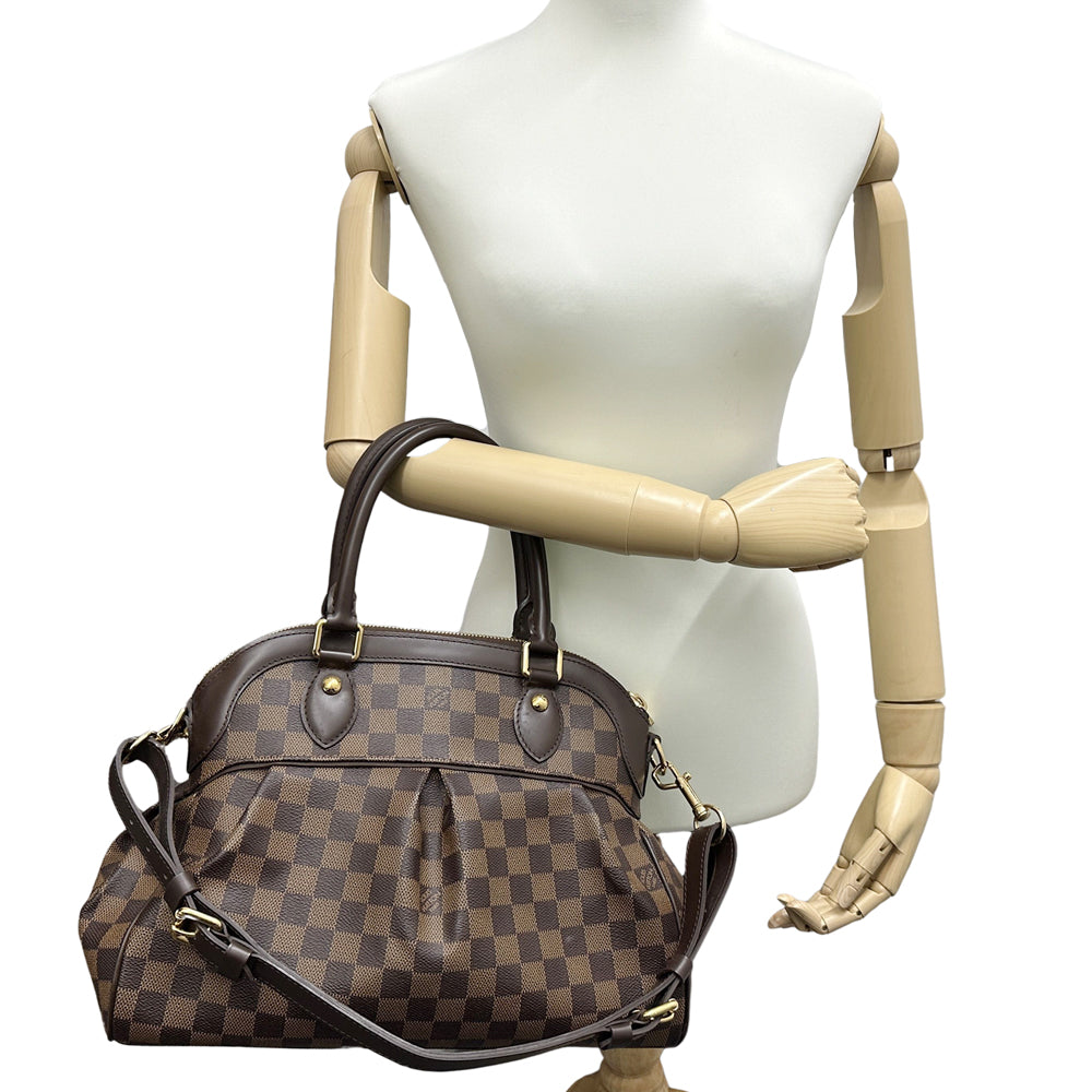 LOUIS VUITTON ルイ・ヴィトン トレヴィ PM 2wayバッグ ダミエ ダミエエベヌ N51997 ダミエキャンバス レディース 【中古】