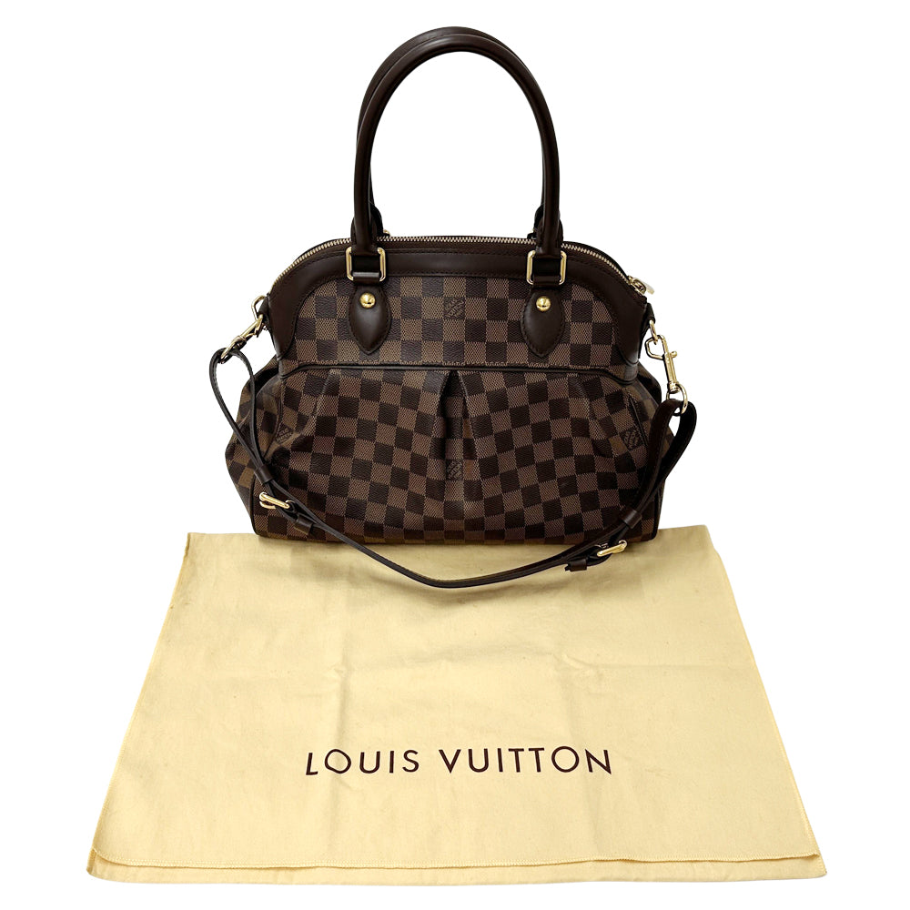 LOUIS VUITTON ルイ・ヴィトン トレヴィ PM 2wayバッグ ダミエ ダミエエベヌ N51997 ダミエキャンバス レディース 【中古】