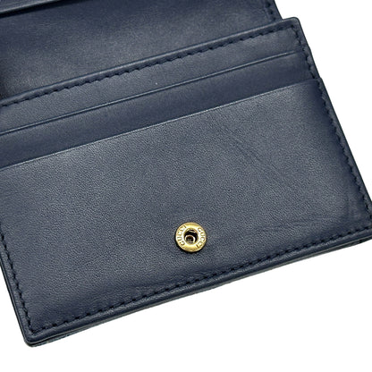 GUCCI グッチ コンパクトウォレット 二つ折り財布 GGマーモント ブルー 466492 デニム レディース 【中古】