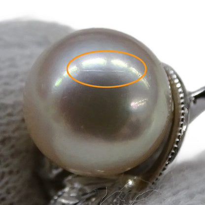 MIKIMOTO ミキモト イヤリング パール WGK14 ホワイトゴールド レディース 磨き済み 【中古】