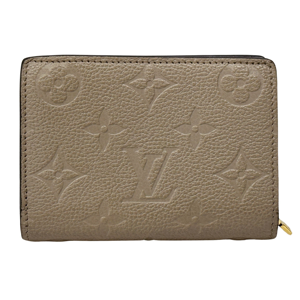LOUIS VUITTON ルイ・ヴィトン ポルトフォイユ・クレア 二つ折り財布 アンプラント トゥルトレール M80152 モノグラムアンプラント レディース 【中古】