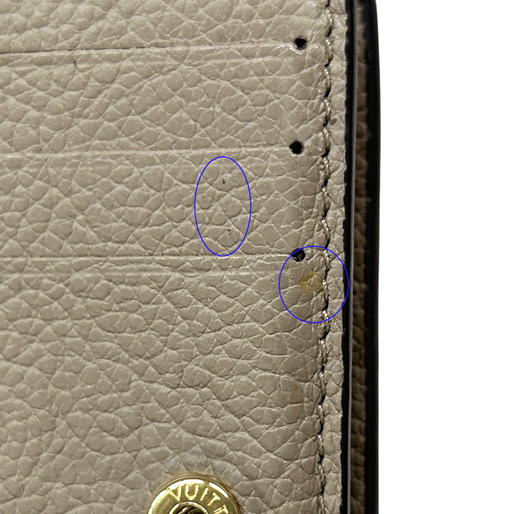 LOUIS VUITTON ルイ・ヴィトン ポルトフォイユ・クレア 二つ折り財布 アンプラント トゥルトレール M80152 モノグラムアンプラント レディース 【中古】