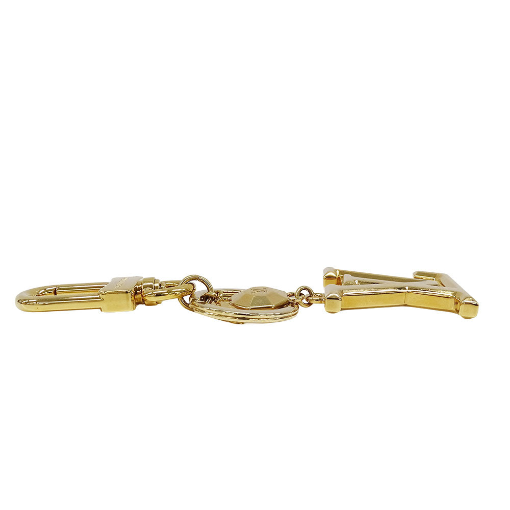 LOUIS VUITTON ルイ・ヴィトン キーホルダー・LVファセット キーホルダー メタル ゴールド レディース メンズ M65216 【中古】