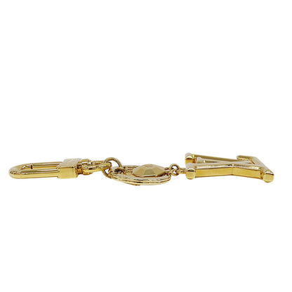 LOUIS VUITTON ルイ・ヴィトン キーホルダー・LVファセット キーホルダー メタル ゴールド レディース メンズ M65216 【中古】