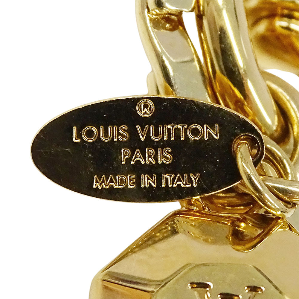 LOUIS VUITTON ルイ・ヴィトン キーホルダー・LVファセット キーホルダー メタル ゴールド レディース メンズ M65216 【中古】