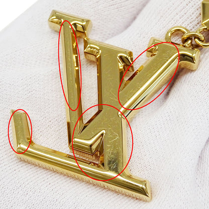 LOUIS VUITTON ルイ・ヴィトン キーホルダー・LVファセット キーホルダー メタル ゴールド レディース メンズ M65216 【中古】