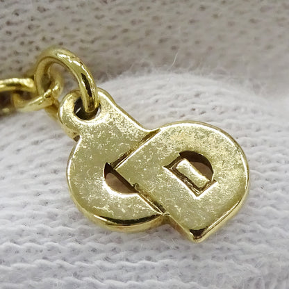 Dior ディオール ネックレス ラインストーン ゴールド ブラック レディース 【中古】