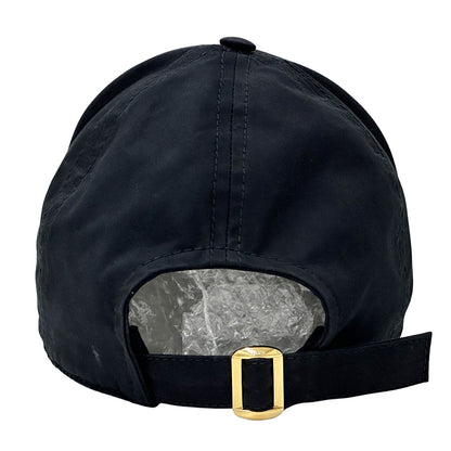 CELINE セリーヌ キャップ ブラック コットン レディース メンズ 【中古】