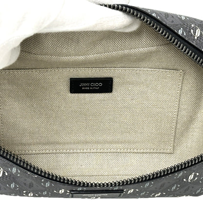 JIMMY CHOO ジミーチュウ ボディ・ウエストバッグ ブラック PVC メンズ 【中古】