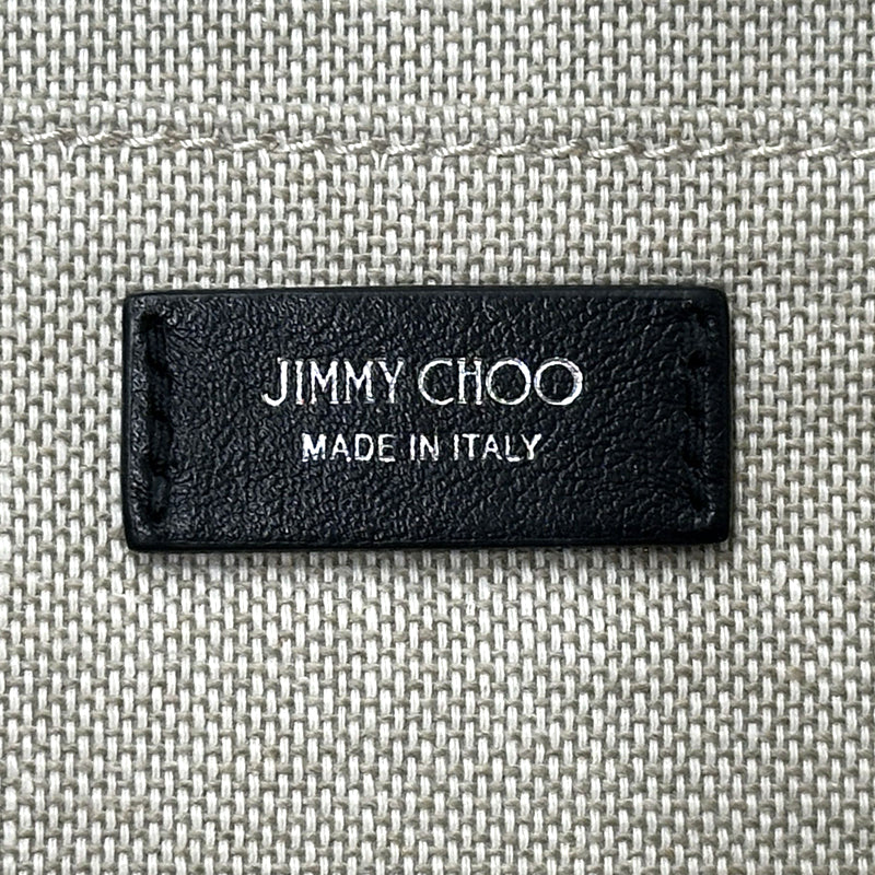 JIMMY CHOO ジミーチュウ ボディ・ウエストバッグ ブラック PVC メンズ 【中古】