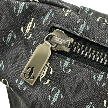 JIMMY CHOO ジミーチュウ ボディ・ウエストバッグ ブラック PVC メンズ 【中古】