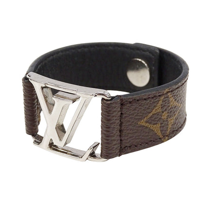 LOUIS VUITTON ルイ・ヴィトン ブラスレホッケンハイム ブレスレット モノグラム GP シルバー ブラウン メンズ M6141 【中古】