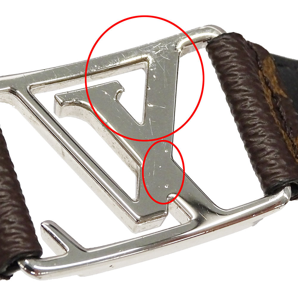 LOUIS VUITTON ルイ・ヴィトン ブラスレホッケンハイム ブレスレット モノグラム GP シルバー ブラウン メンズ M6141 【中古】