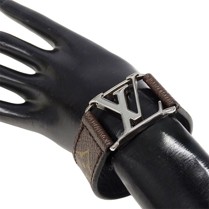 LOUIS VUITTON ルイ・ヴィトン ブラスレホッケンハイム ブレスレット モノグラム GP シルバー ブラウン メンズ M6141 【中古】