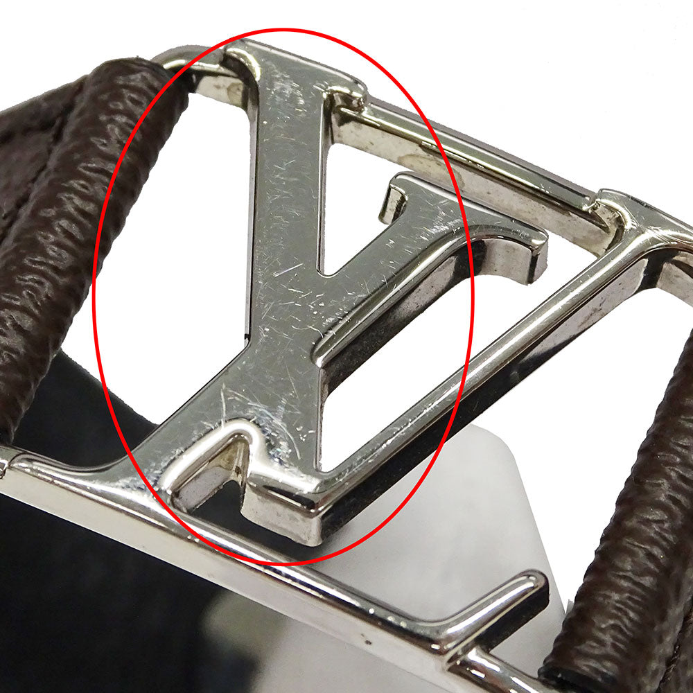LOUIS VUITTON ルイ・ヴィトン ブラスレホッケンハイム ブレスレット モノグラム GP シルバー ブラウン メンズ M6141 【中古】