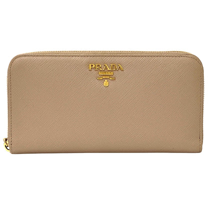 PRADA プラダ 長財布 ベージュ 1ML506 レディース 【中古】