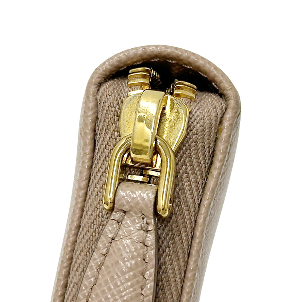 PRADA プラダ 長財布 ベージュ 1ML506 レディース 【中古】