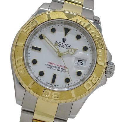ROLEX ロレックス ヨットマスター 16623 ランダム番 メンズ 腕時計 自動巻き AT ステンレス SS ゴールド YG コンビ ホワイト 磨き済み 【中古】