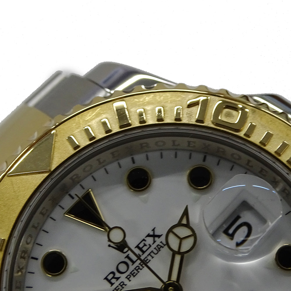 ROLEX ロレックス ヨットマスター 16623 ランダム番 メンズ 腕時計 自動巻き AT ステンレス SS ゴールド YG コンビ ホワイト 磨き済み 【中古】