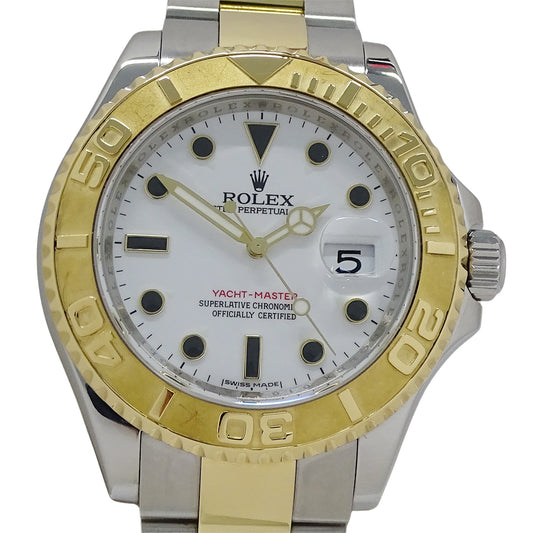 ROLEX ロレックス ヨットマスター 16623 ランダム番 メンズ 腕時計 自動巻き AT ステンレス SS ゴールド YG コンビ ホワイト 磨き済み 【中古】