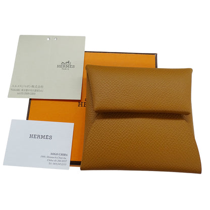 HERMES エルメス バスティア コインケース ゴールド ヴォーエプソン レディース メンズ 【中古】