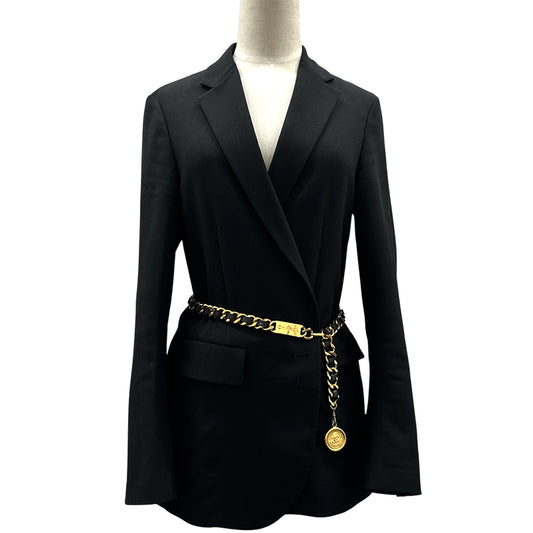 CHANEL シャネル チェーンベルト ベルト カンボン ゴールド ブラック GP レディース 【中古】