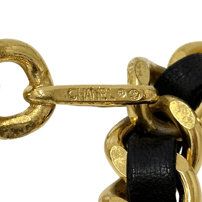 CHANEL シャネル チェーンベルト ベルト カンボン ゴールド ブラック GP レディース 【中古】