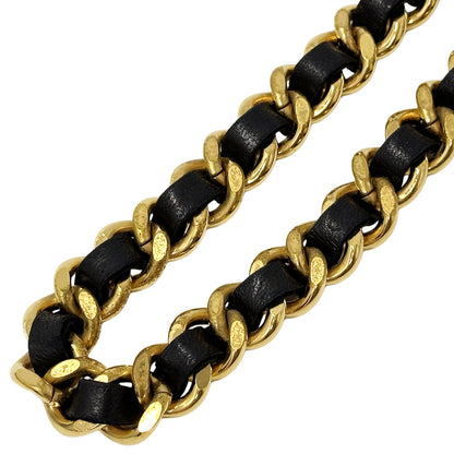 CHANEL シャネル チェーンベルト ベルト カンボン ゴールド ブラック GP レディース 【中古】