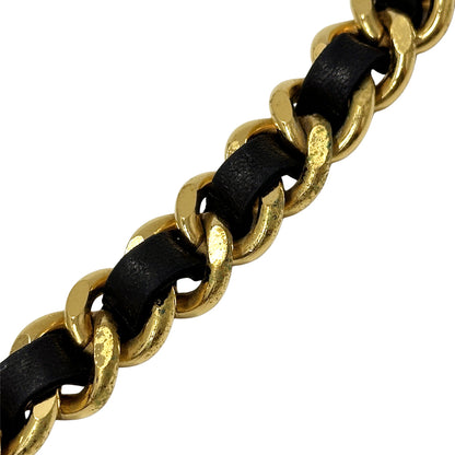 CHANEL シャネル チェーンベルト ベルト カンボン ゴールド ブラック GP レディース 【中古】