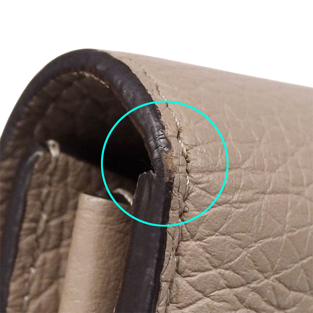 LOUIS VUITTON ルイ・ヴィトン ポルトフォイユ・カプシーヌ 長財布 トリヨン ガレ M61249 レディース 【中古】