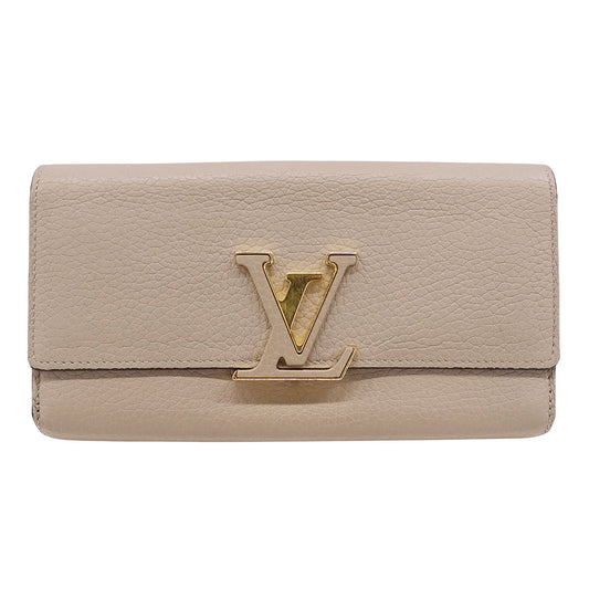 LOUIS VUITTON ルイ・ヴィトン ポルトフォイユ・カプシーヌ 長財布 トリヨン ガレ M61249 レディース 【中古】