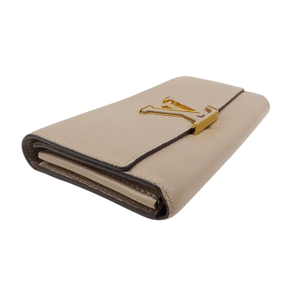 LOUIS VUITTON ルイ・ヴィトン ポルトフォイユ・カプシーヌ 長財布 トリヨン ガレ M61249 レディース 【中古】