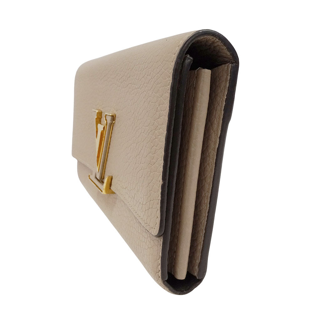 LOUIS VUITTON ルイ・ヴィトン ポルトフォイユ・カプシーヌ 長財布 トリヨン ガレ M61249 レディース 【中古】