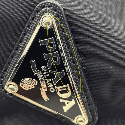 PRADA プラダ バケットハット ハット ブラック ナイロン レディース メンズ 【中古】