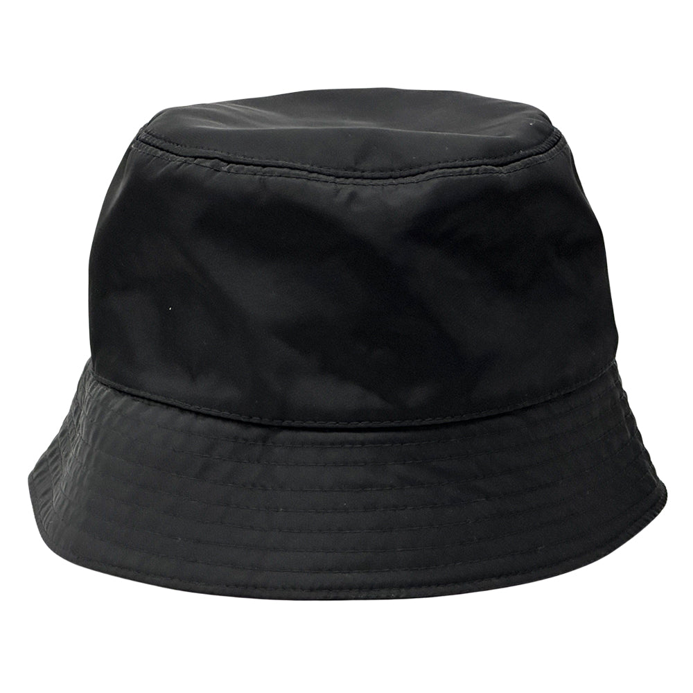 PRADA プラダ バケットハット ハット ブラック ナイロン レディース メンズ 【中古】
