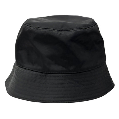 PRADA プラダ バケットハット ハット ブラック ナイロン レディース メンズ 【中古】