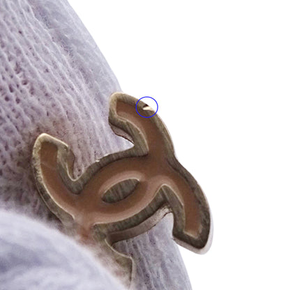 CHANEL シャネル ピアス ココマーク メタル ゴールド ブラック レディース 【中古】