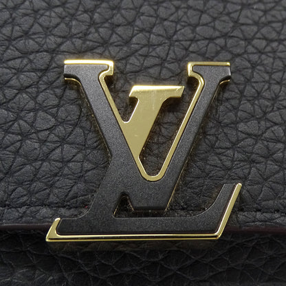 LOUIS VUITTON ルイ・ヴィトン ポルトフォイユ･カプシーヌ コンパクト 三つ折り財布 ノワール・ホットピンク M62157 レディース 【中古】